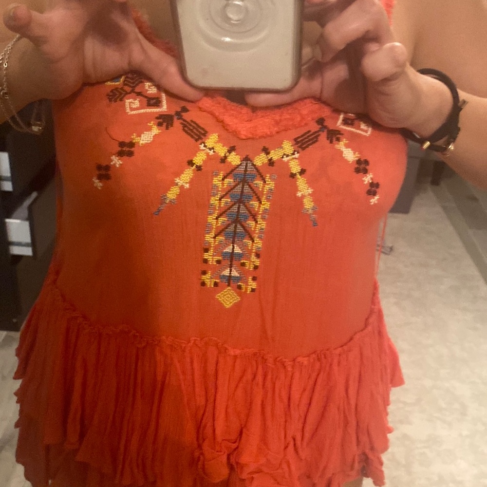 Free people summer shirt like new